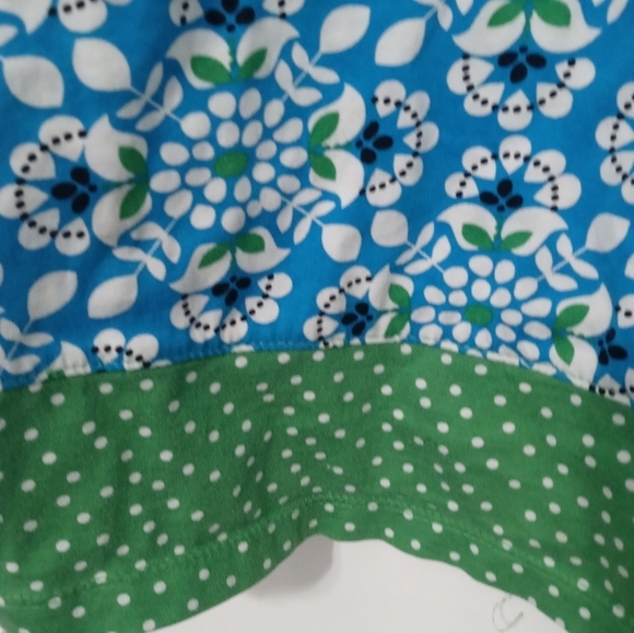 Hanna Andersson Girl's 6-8yrs (120cm) Floral Polka Dot Below the knee Tank Dress - Picture 3 of 6